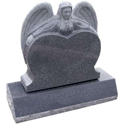 Hot selling natural black and grey granite marble tombstone