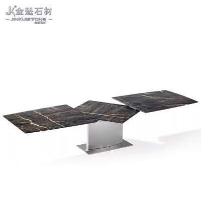 factory supply black marble table top for coffee